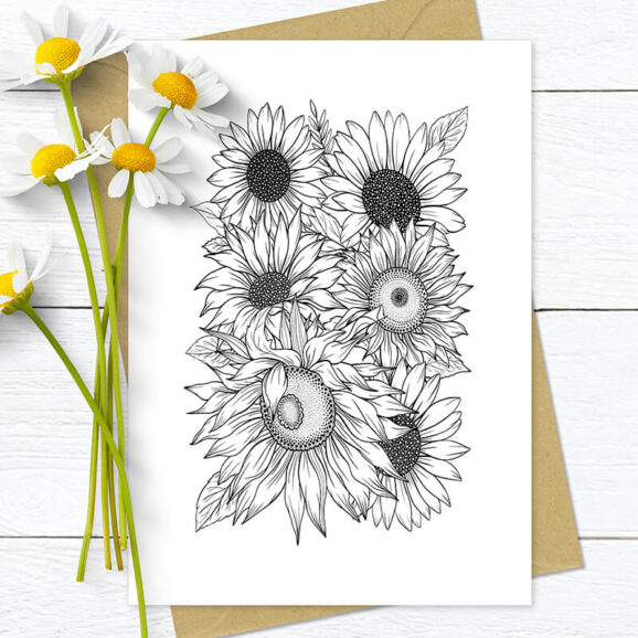 f085-sonnenblumenhintergrund-newstamps-webshop-stempel-mageritten