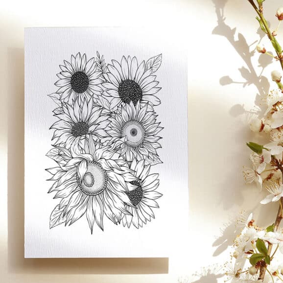 f085-sonnenblumenhintergrund-newstamps-webshop-stempel-zweig