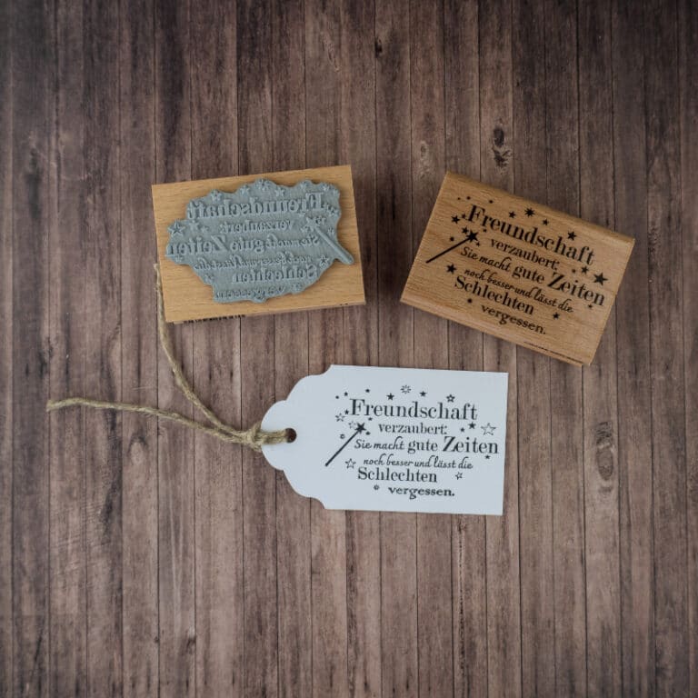 Stempel Freundschaft verzaubert 100 Handmade von Newstamps