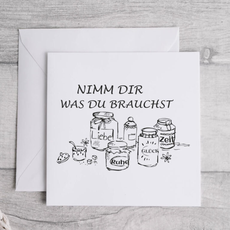 Stempel Nimm Dir was Du brauchst 100 Handmade von Newstamps