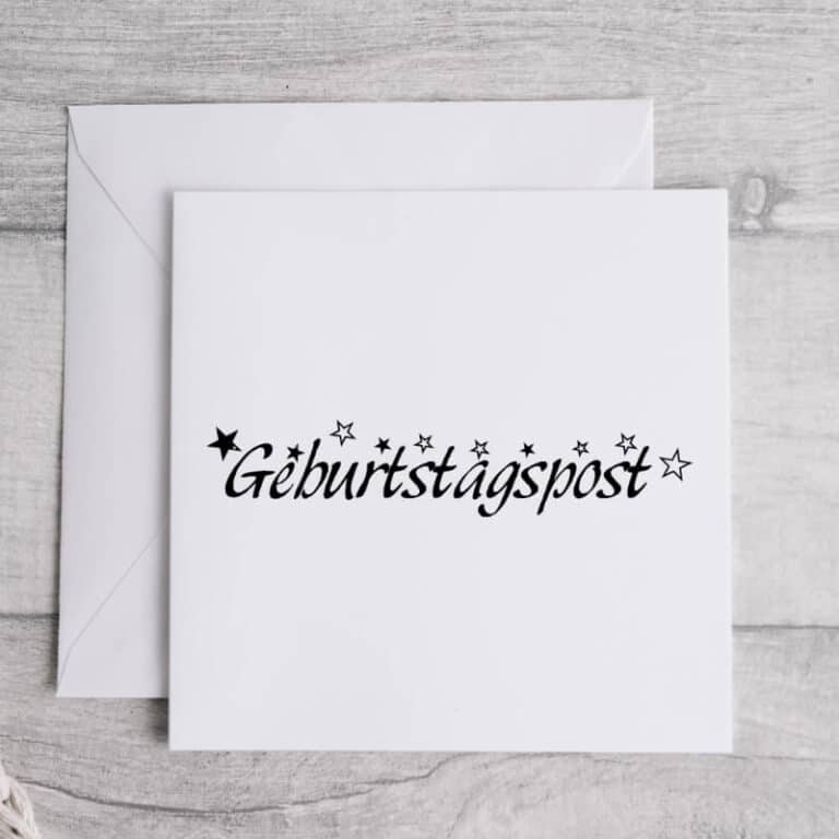 Stempel Geburtstagspost 100 Handmade von Newstamps