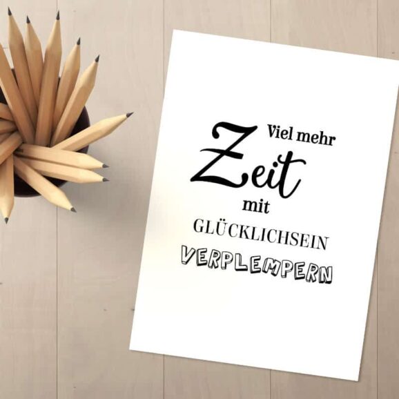 Stempel Viel mehr Zeit 100 Handmade von Newstamps