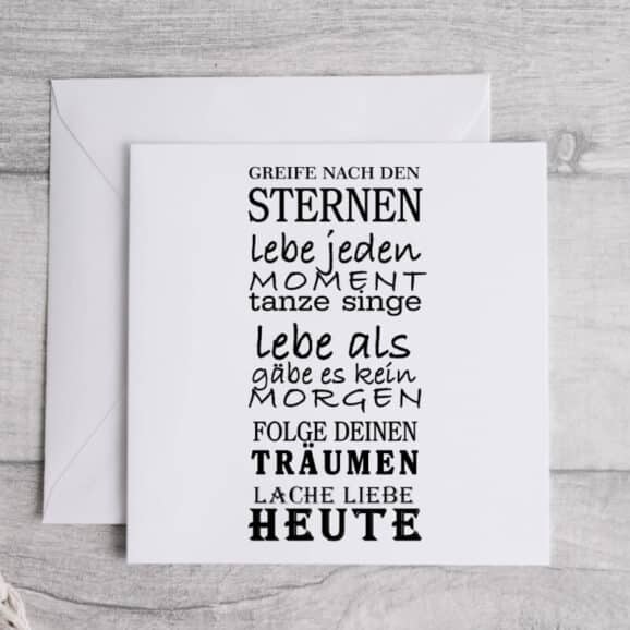 Greife nach den Sternen Newstamps