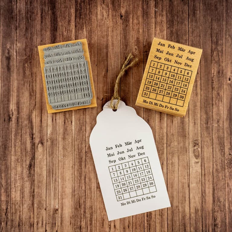 Stempel Kalender  100% Handmade von Newstamps