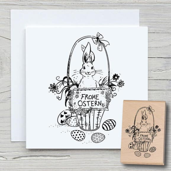 o013-frohe-ostern-hasenkorb-newstamps-webshop-stempel-haupt