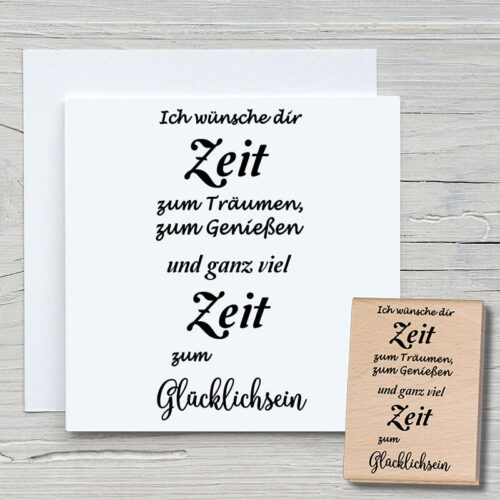Ich Wünsche Dir Zeit Pdf Stempel Ich wünsche dir Zeit | 100% Handmade von Newstamps