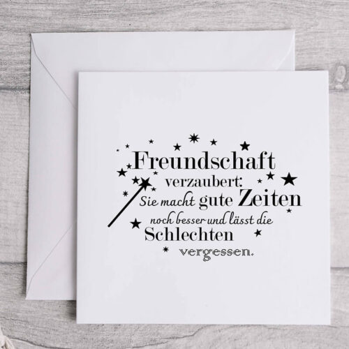 Stempel Freundschaft verzaubert 100 Handmade von Newstamps
