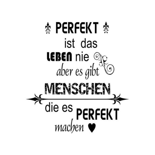Stempel Perfekt ist das Leben nie 100 Handmade von Newstamps