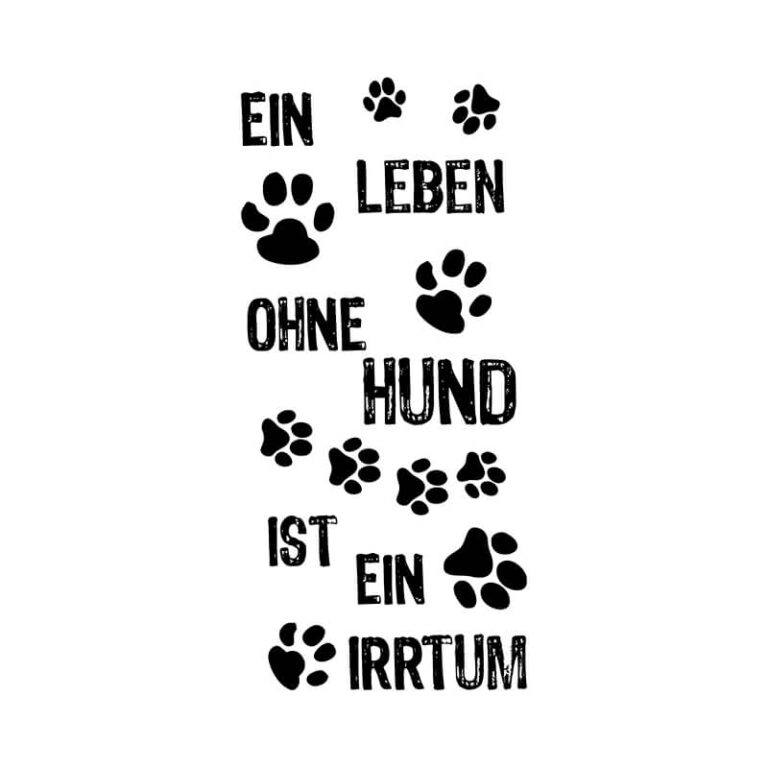Stempel Ein Leben ohne Hund 100 Handmade von Newstamps