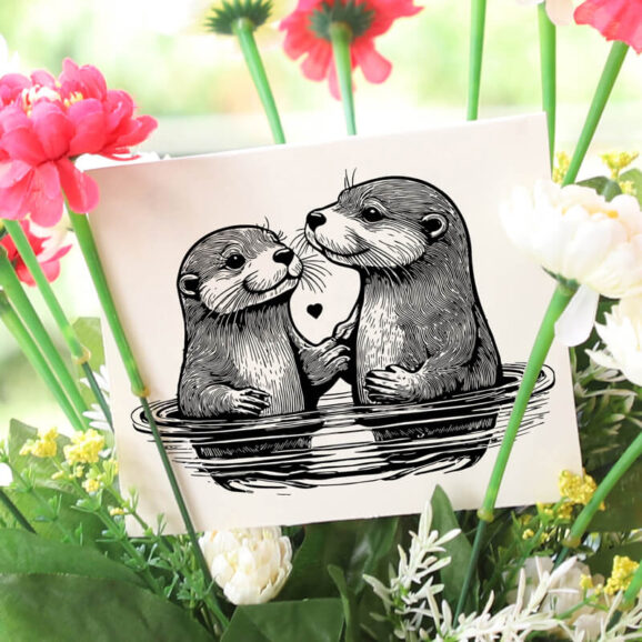 t100-otter-paar-newstamps-webshop-stempel-karte-im-strauss.jpg