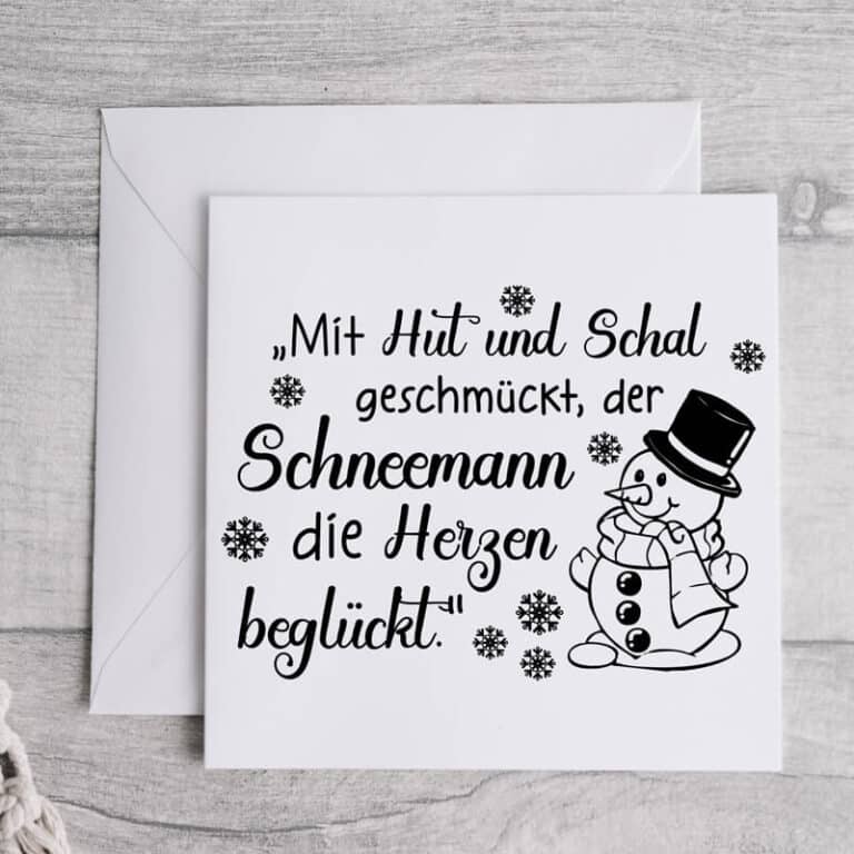 Stempel SchneemannSpruch 100 Handmade von Newstamps