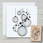 Glitzerweihnachtskugeln