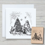 w106-weihnachtsmann-im-wald-newstamps-webshop-stempel-haupt